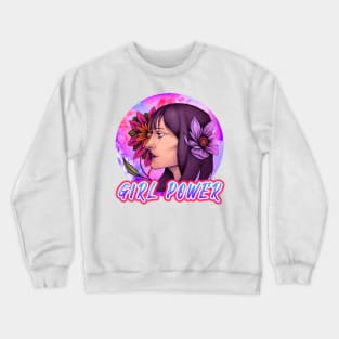 Girl Power Beautiful Floral Crewneck Sweatshirt